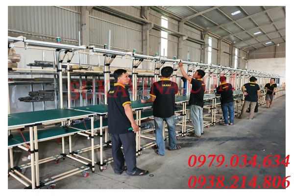 8 lợi ích bàn thao tác cơ khí trong sản xuất cải tiến 