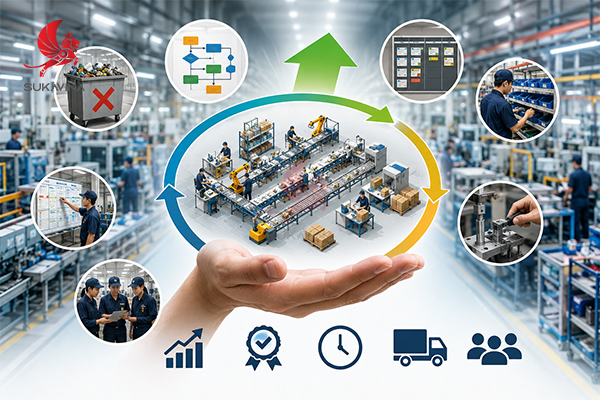 Lean Manufacturing Là Gì? – Nguyên Lý, Công Cụ & Cách Áp Dụng 2026